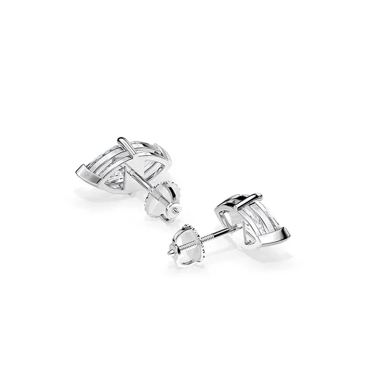 9ct Gold Marquise Cut Moissanite Studs 1.0ct - Image 6