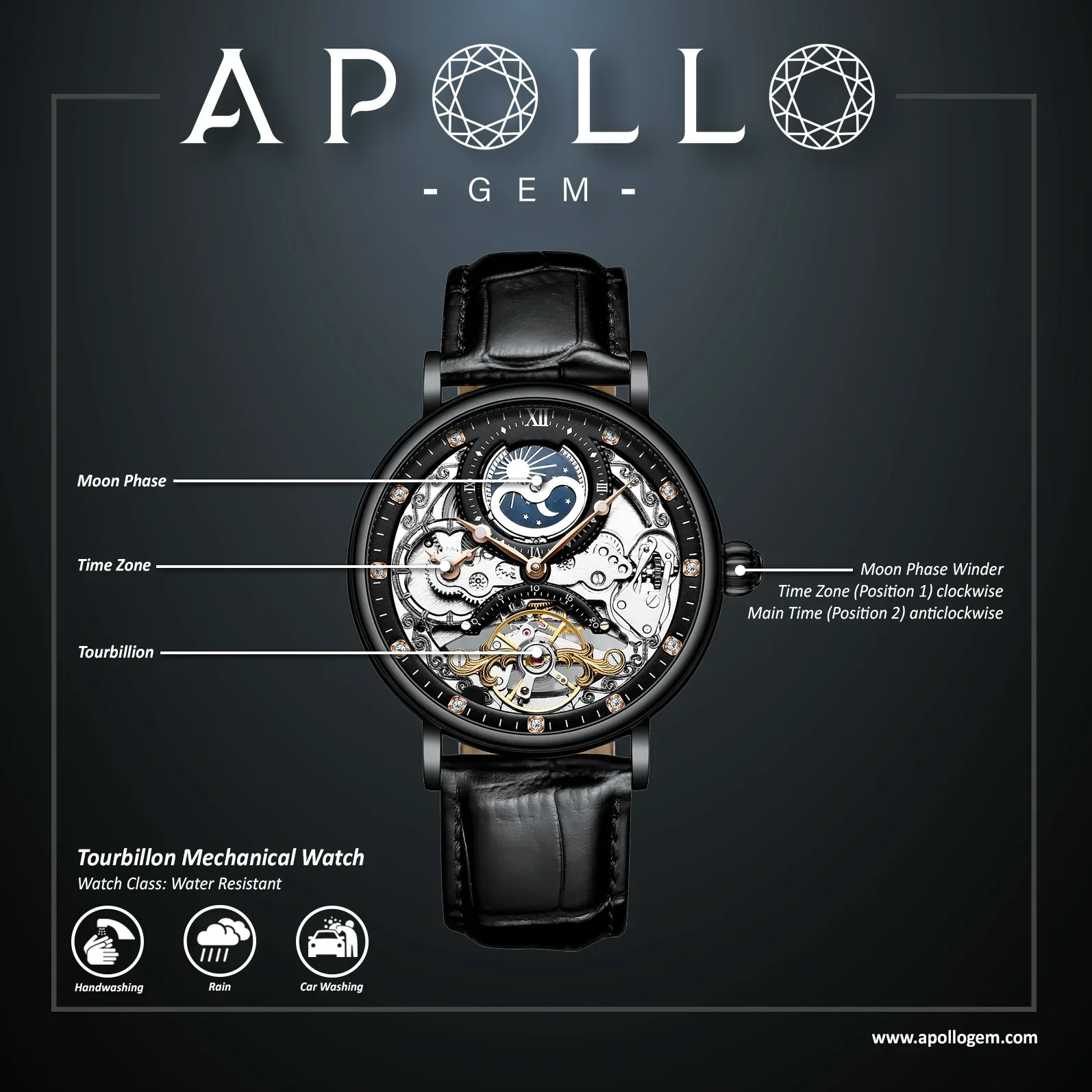 Automatic Watch - Apollo Space Black - Image 8