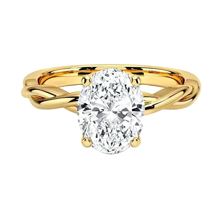 Oval Twisted – Graceful Infinity Solitaire