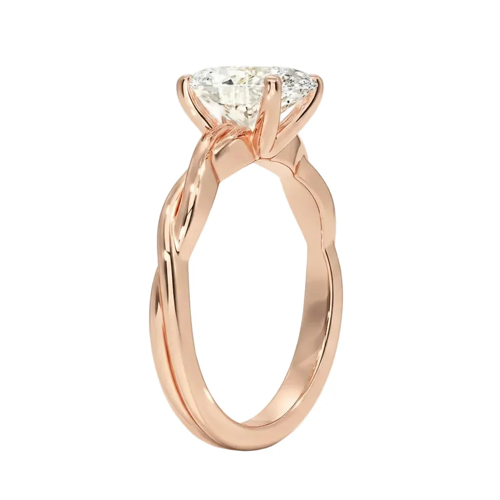 Oval Twisted – Graceful Infinity Solitaire - Image 7