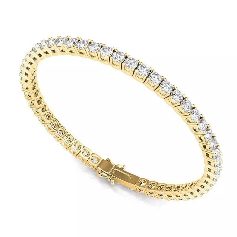 Round Cut Moissanite Tennis Bracelet - Image 5