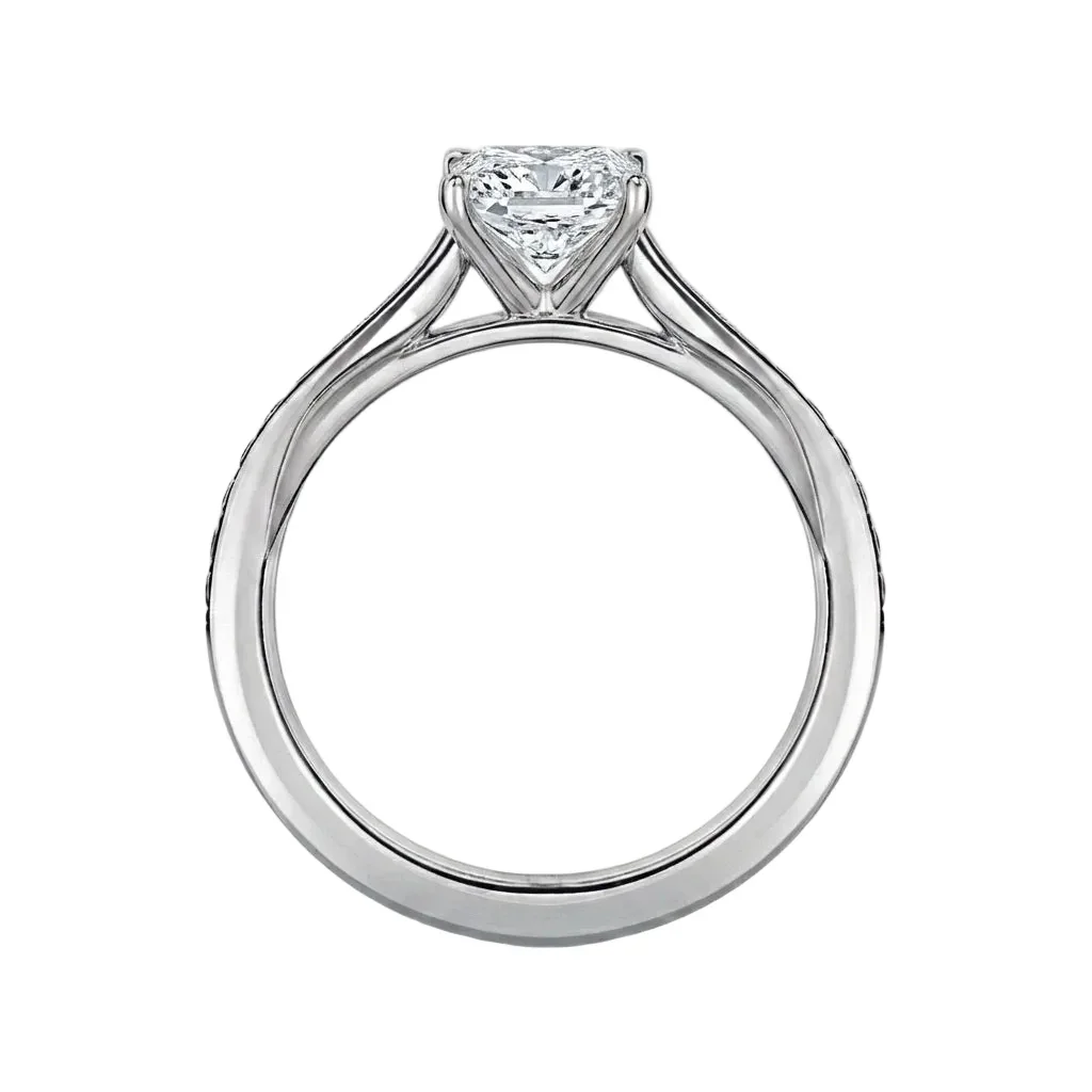The Classic Channel Oval – Channel Set Moissanite Ring - Image 6