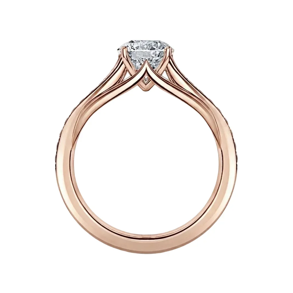 The Classic Channel Round – Channel Set Moissanite Ring - Image 6