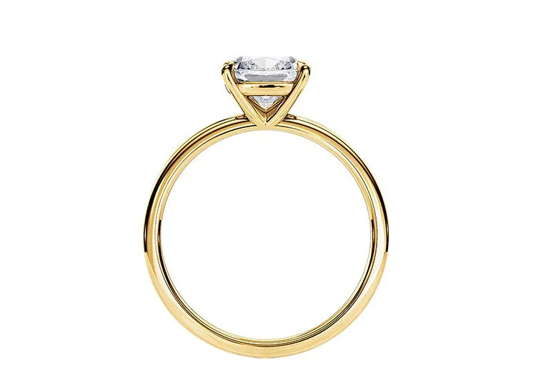 The Classic Cushion – Solitaire Moissanite Engagement Ring - Image 3