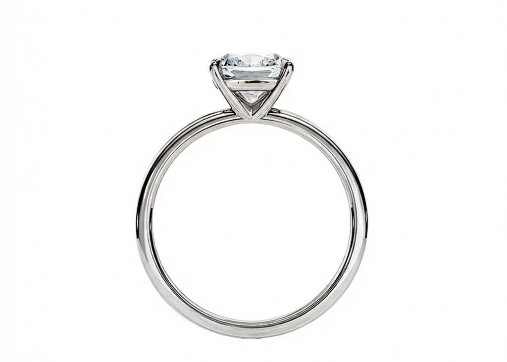 The Classic Cushion – Solitaire Moissanite Engagement Ring - Image 9