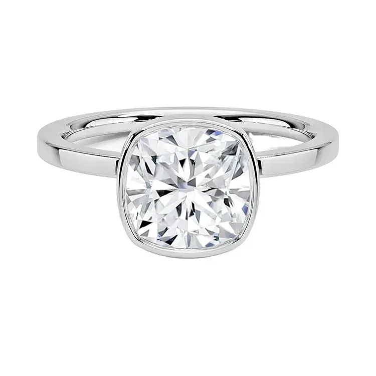 The Cushion Bezel – Modern Gold Solitaire - Image 5