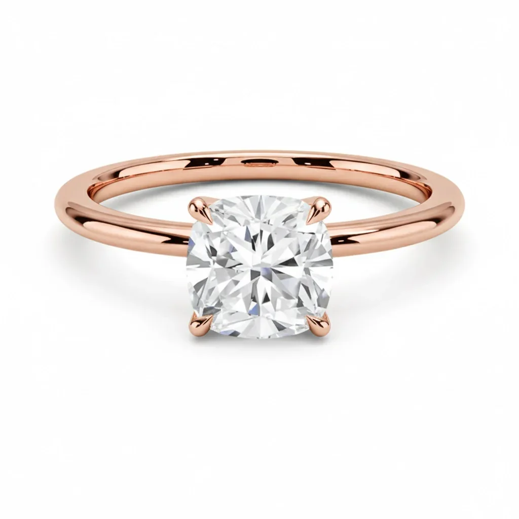 The Cushion Classic – Radiant Square Solitaire - Image 7