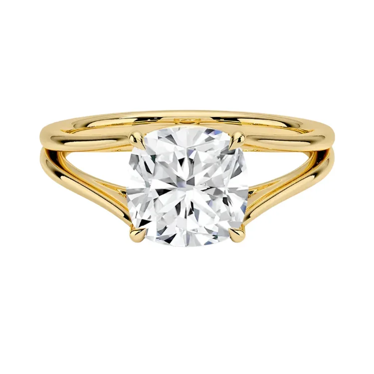 The Cushion V-Split – Bold Architectural Solitaire