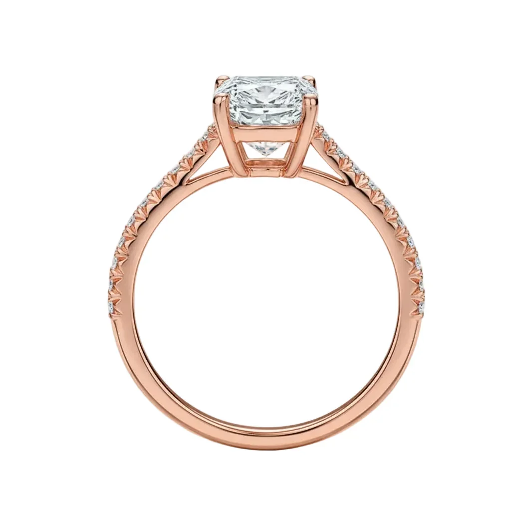 The Elongated Cushion Pavé – Eternal Radiance Band - Image 5