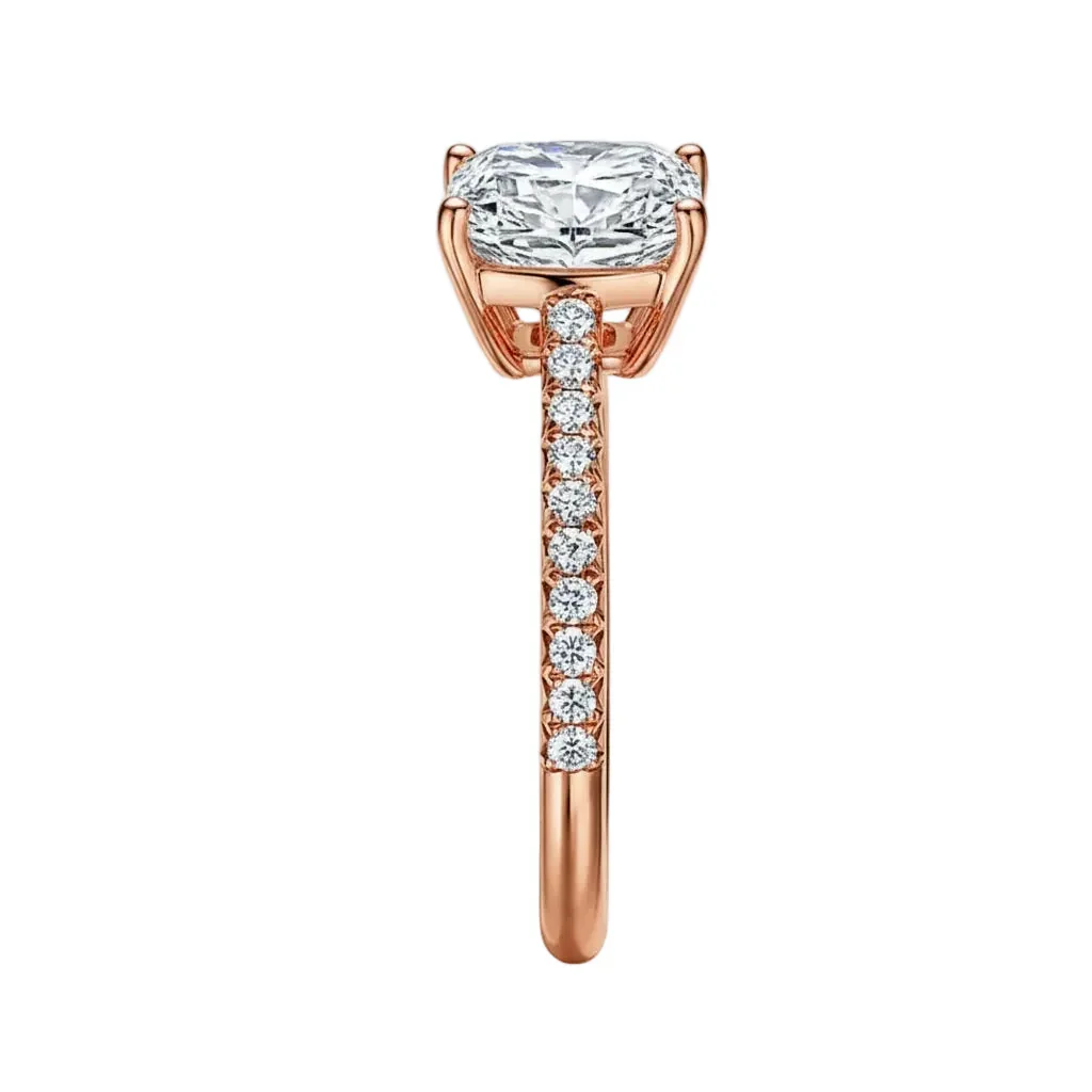The Elongated Cushion Pavé – Eternal Radiance Band - Image 6