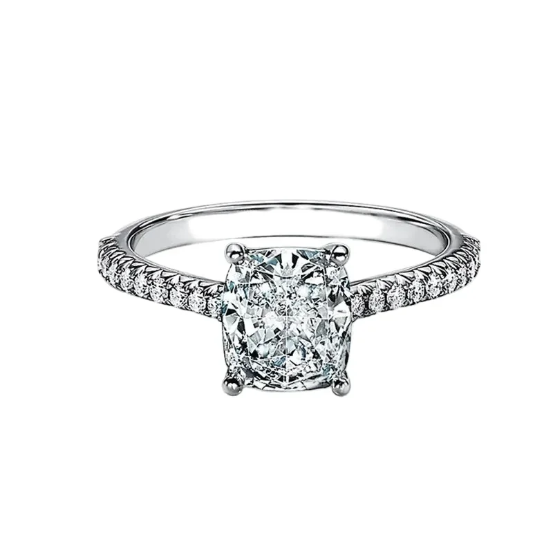 The Elongated Cushion Pavé – Eternal Radiance Band - Image 7