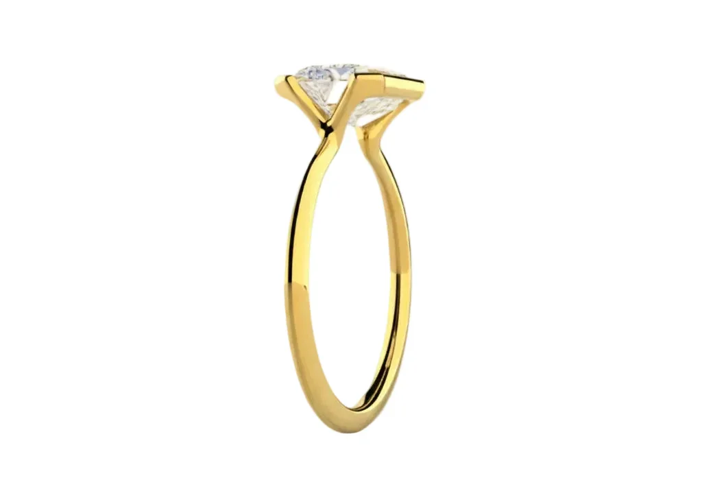 The Emerald Column – Modern East-West Solitaire - Image 2