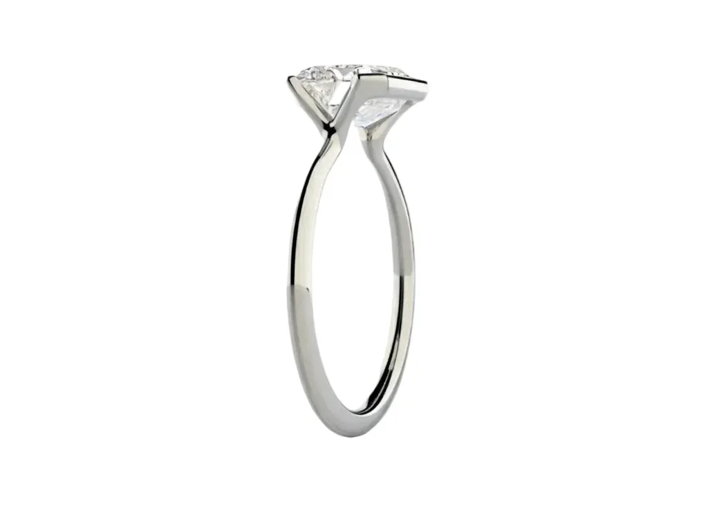 The Emerald Column – Modern East-West Solitaire - Image 4