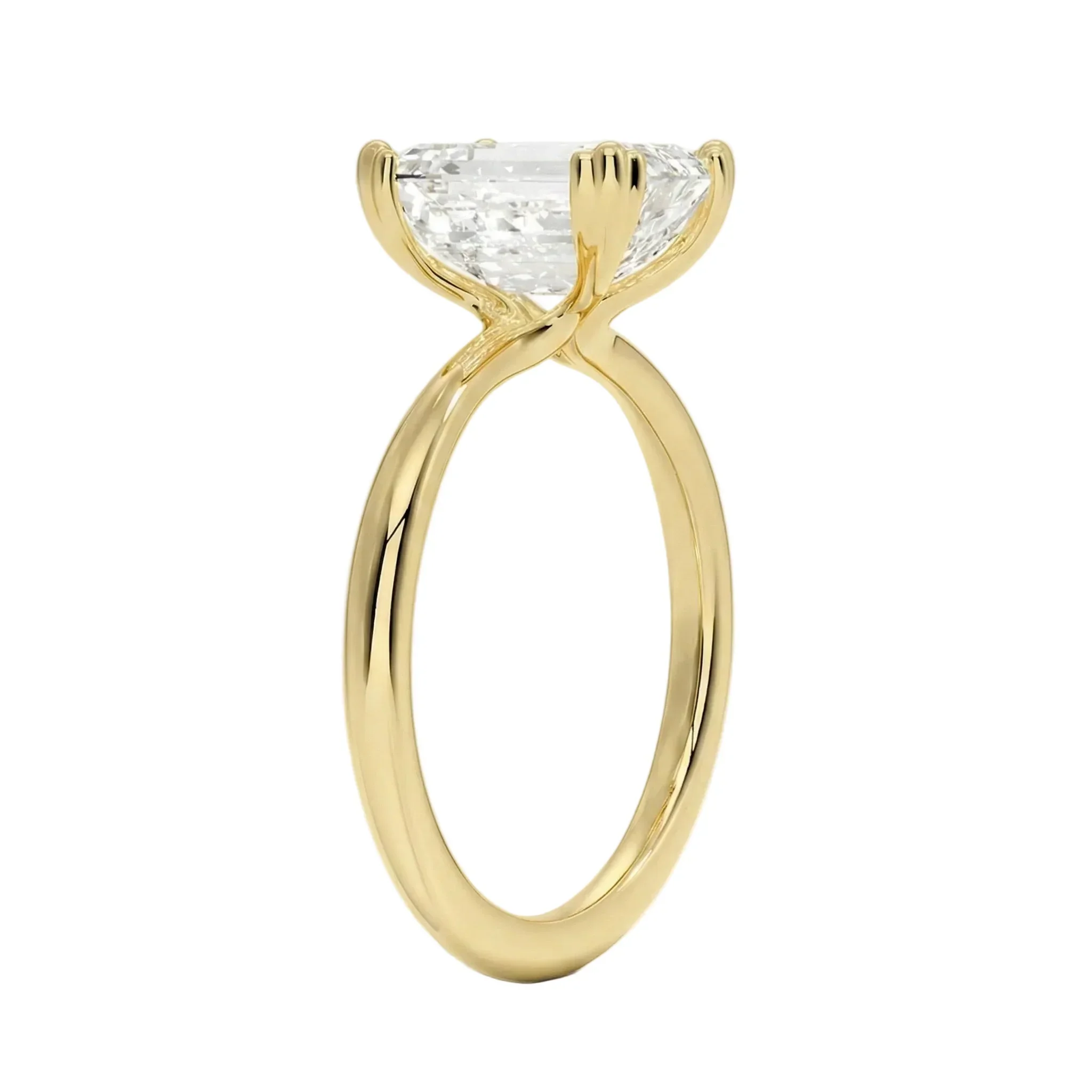 The Emerald Double Claw – Royal Step-Cut Solitaire - Image 2
