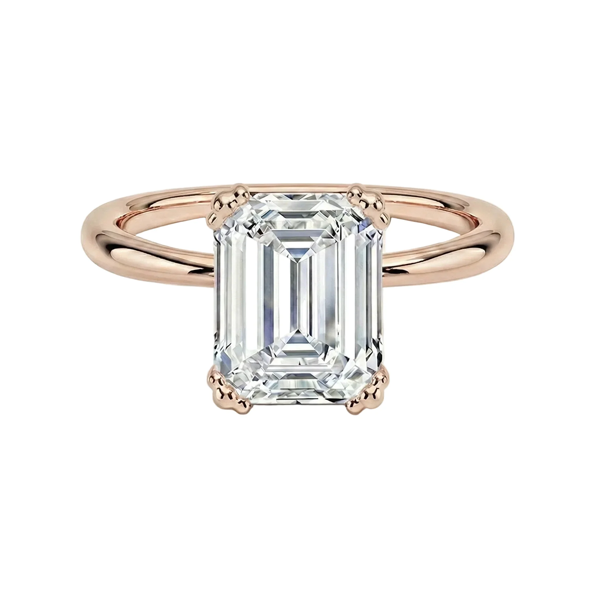 The Emerald Double Claw – Royal Step-Cut Solitaire - Image 3