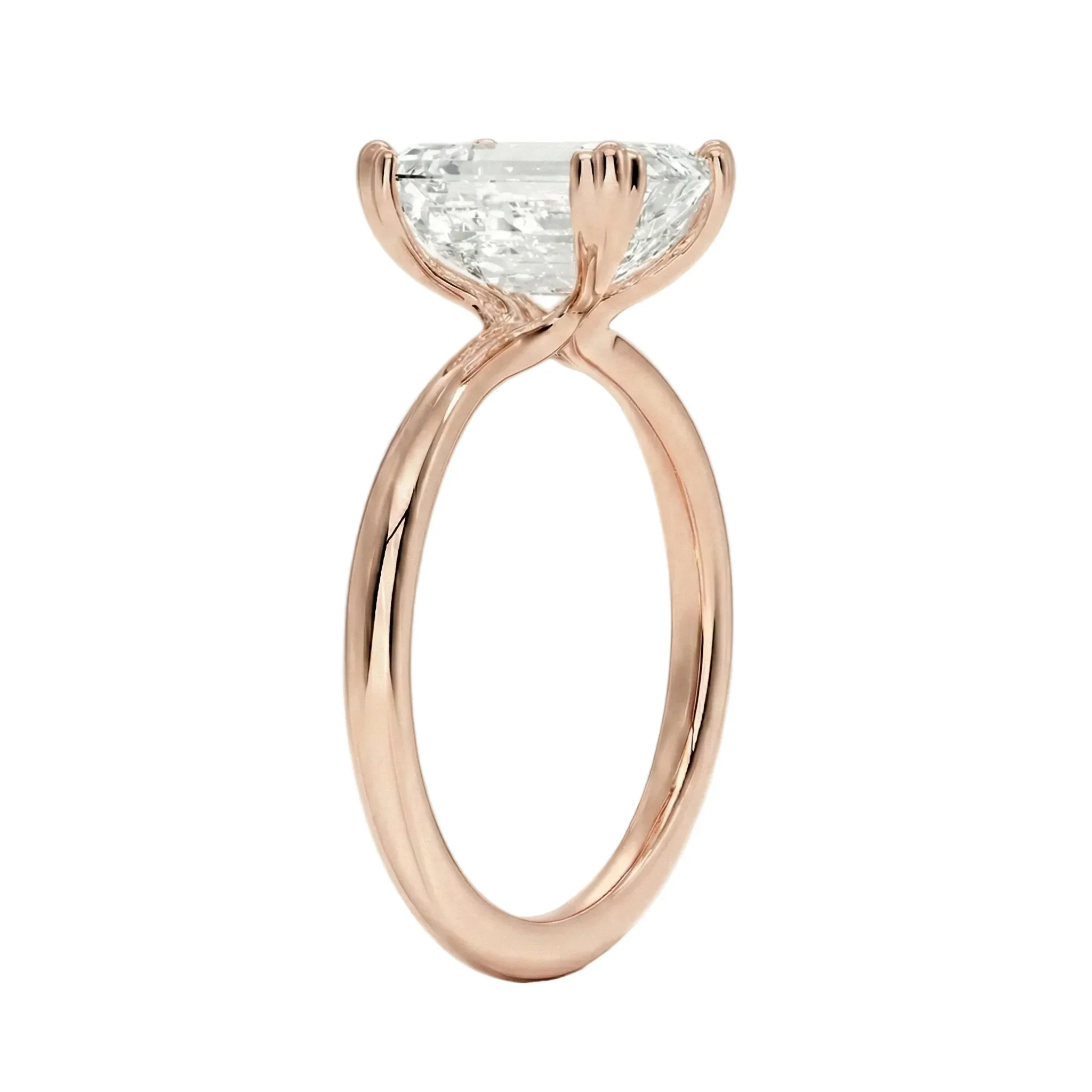 The Emerald Double Claw – Royal Step-Cut Solitaire - Image 4