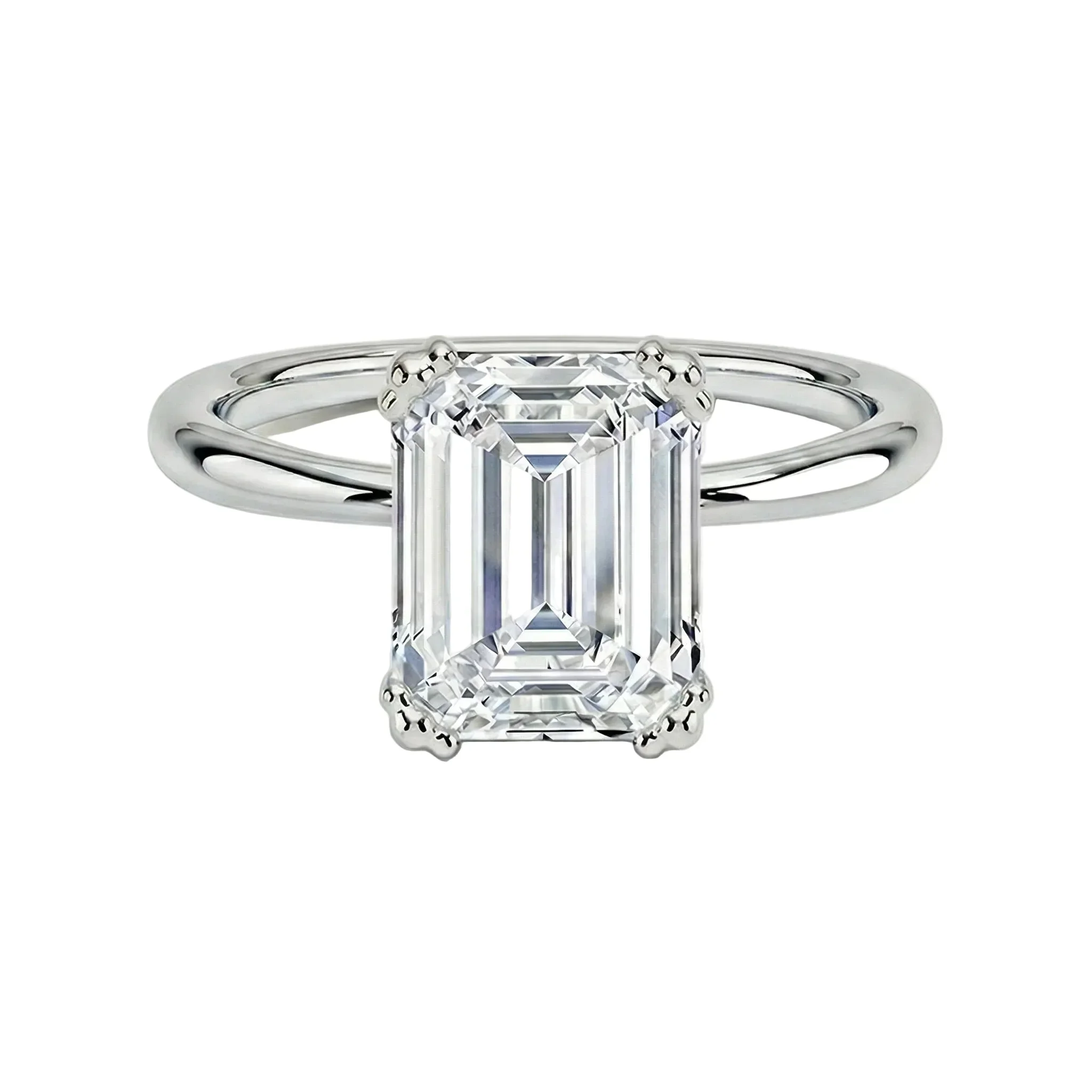 The Emerald Double Claw – Royal Step-Cut Solitaire - Image 5