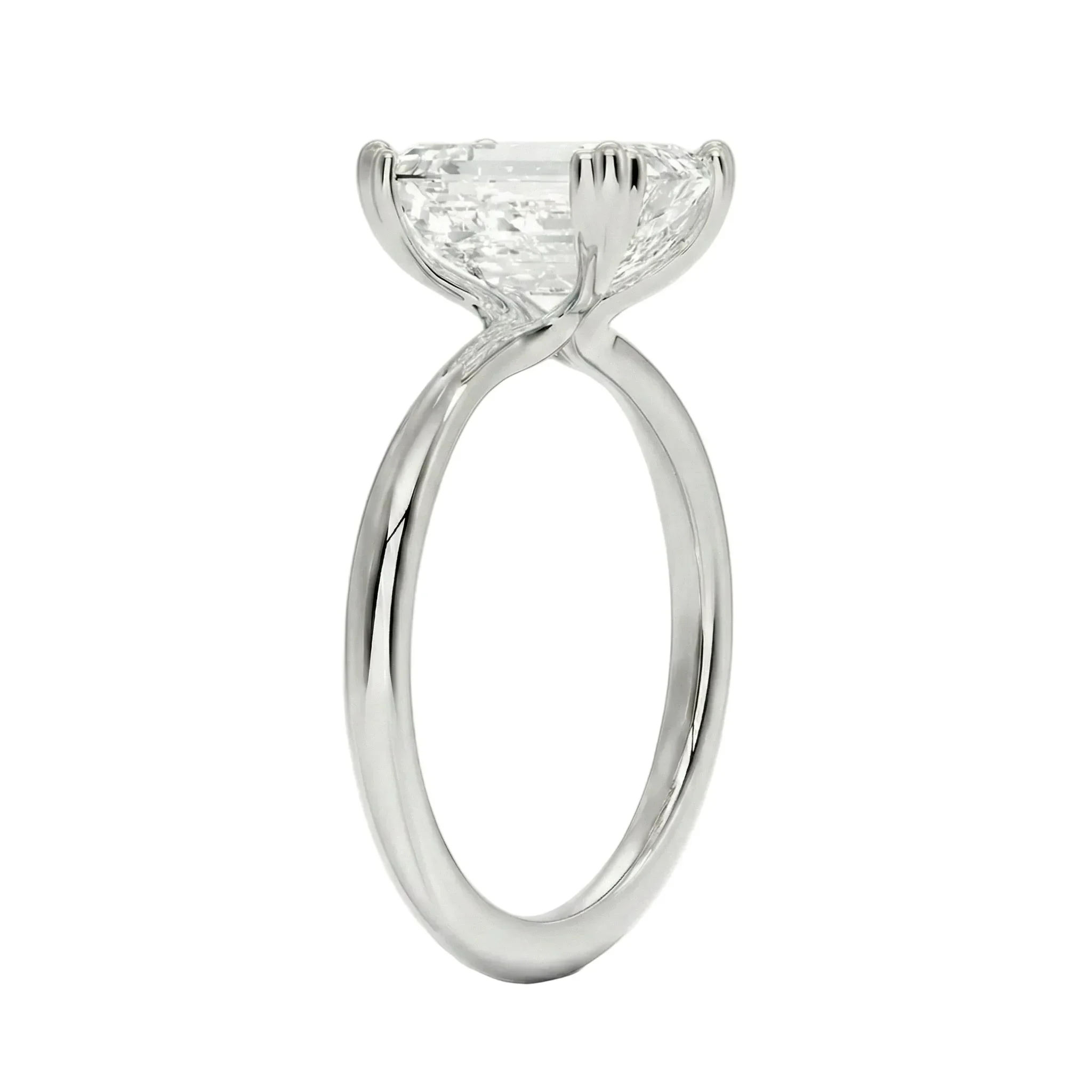 The Emerald Double Claw – Royal Step-Cut Solitaire - Image 6