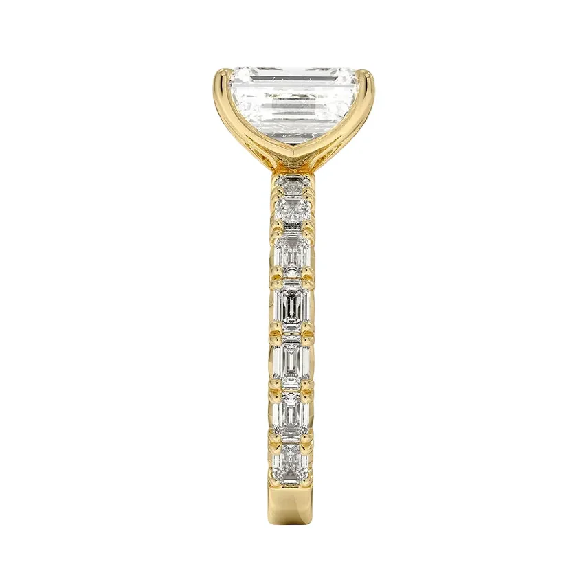 The Emerald Eternity – Grand Step-Cut Baguette Ring - Image 3
