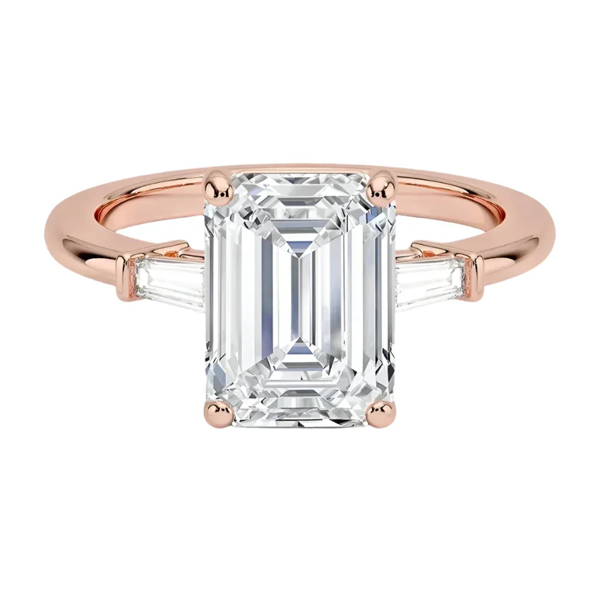 The Emerald Grandeur Three-Stone – Timeless Emerald Baguette Ring - Image 6