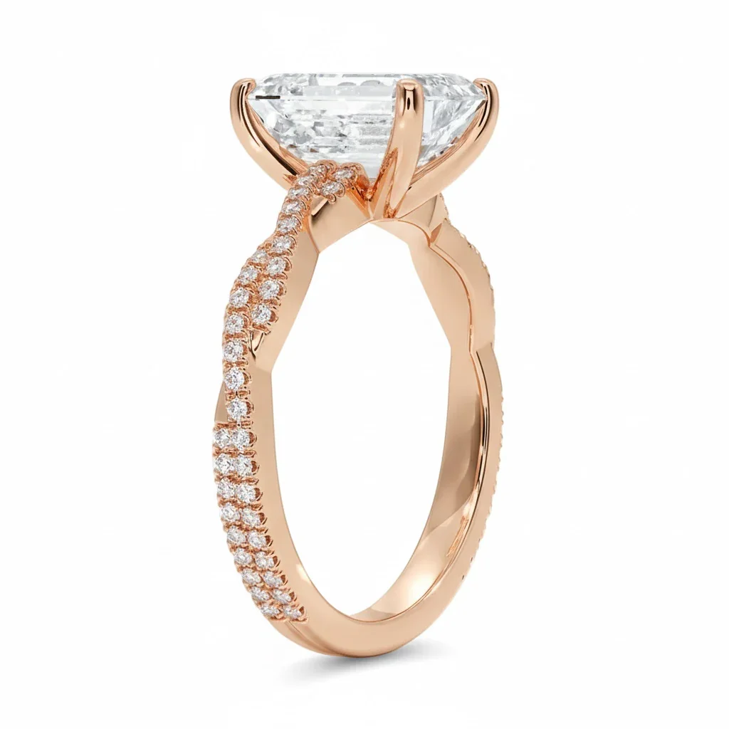 The Emerald Infinity Twist – Elegant Vine Band - Image 8