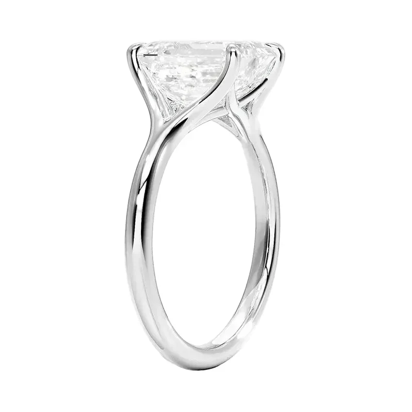The Emerald V-Split – Architectural Bold Solitaire - Image 5