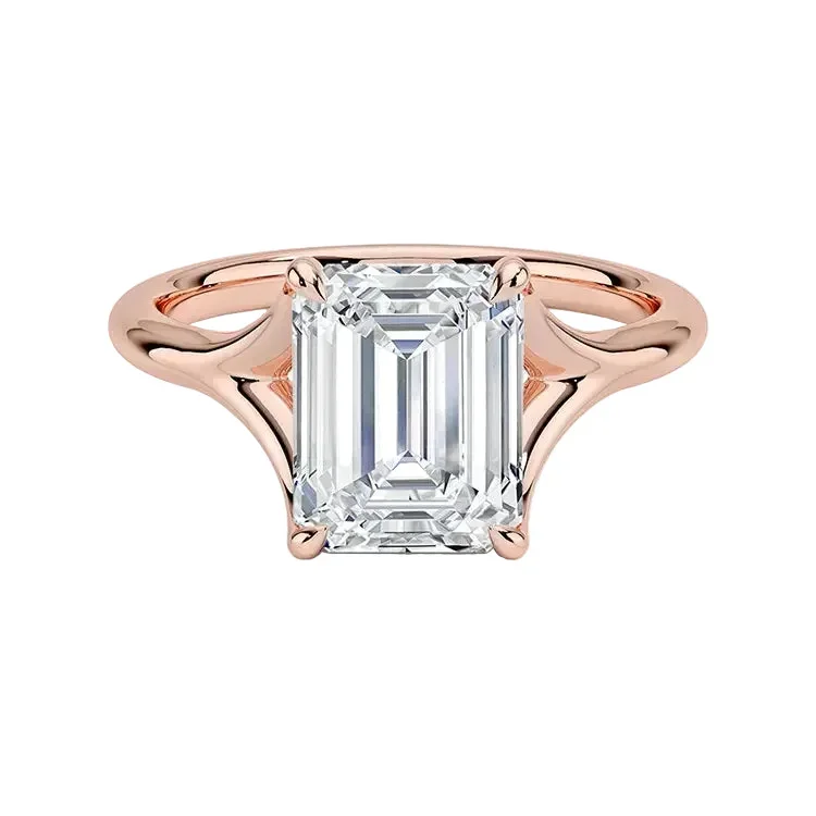 The Emerald V-Split – Architectural Bold Solitaire - Image 7