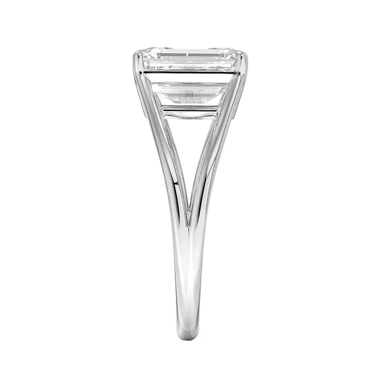 The Emerald V-Split – Architectural Step-Cut Solitaire - Image 9