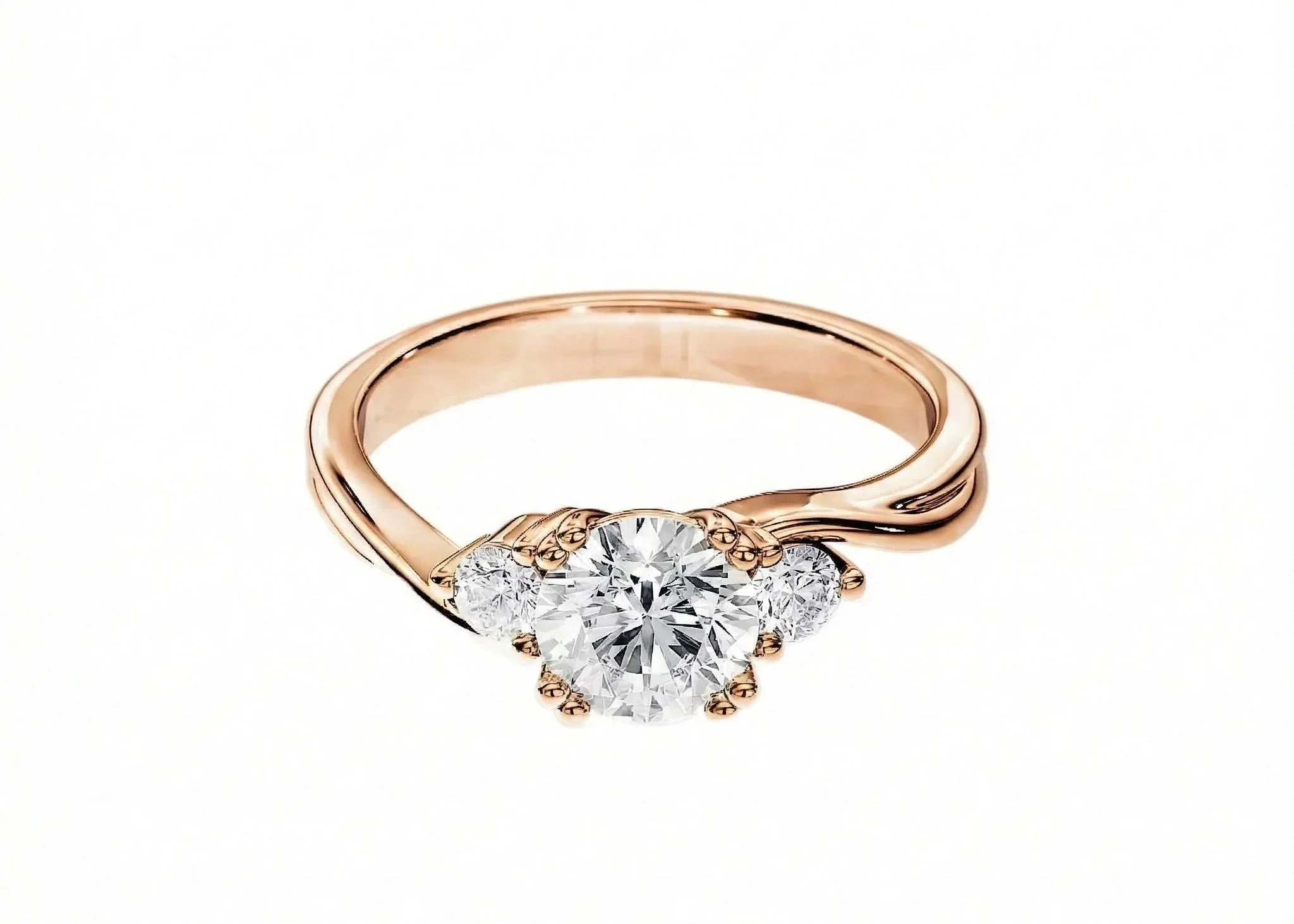 The Infinity Trilogy – Twisted Three-Stone Ring - Image 5
