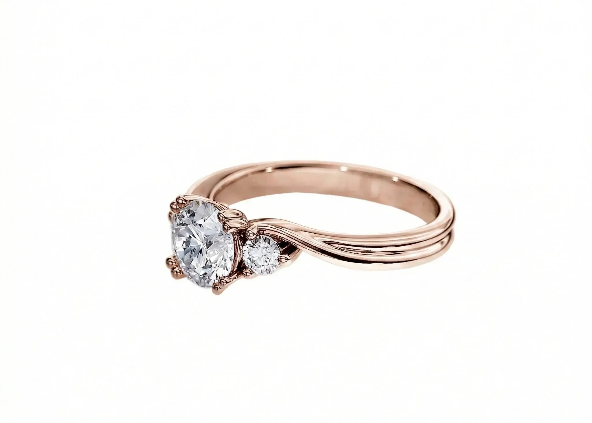 The Infinity Trilogy – Twisted Three-Stone Ring - Image 6