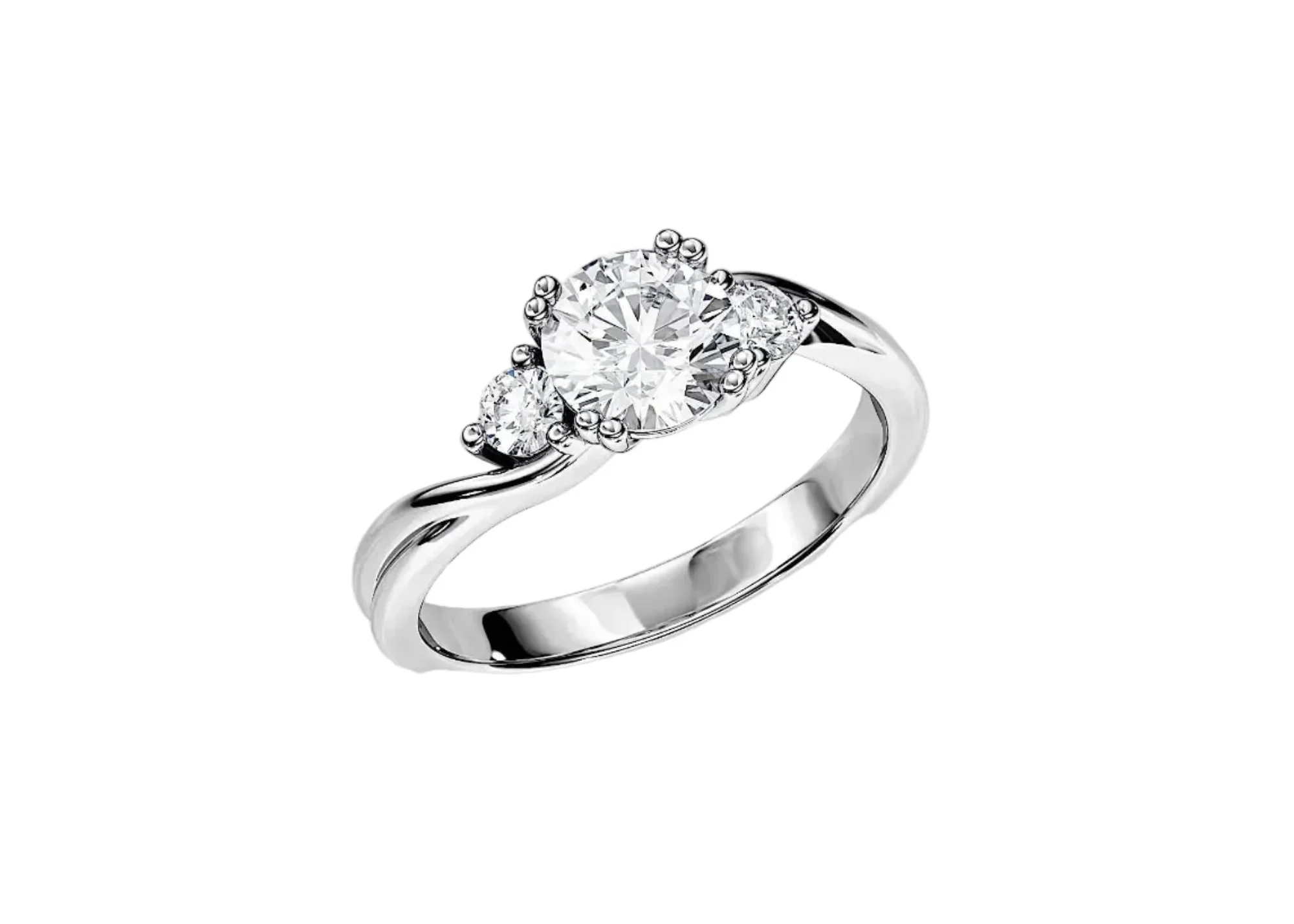 The Infinity Trilogy – Twisted Three-Stone Ring - Image 7