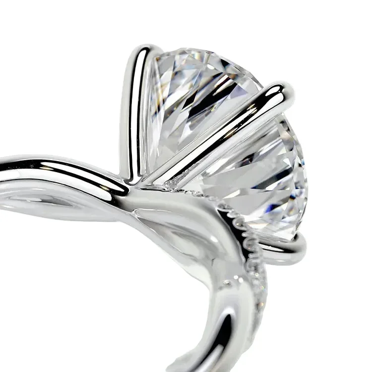 The Infinity Twist – Brilliant Round Vine Ring - Image 10