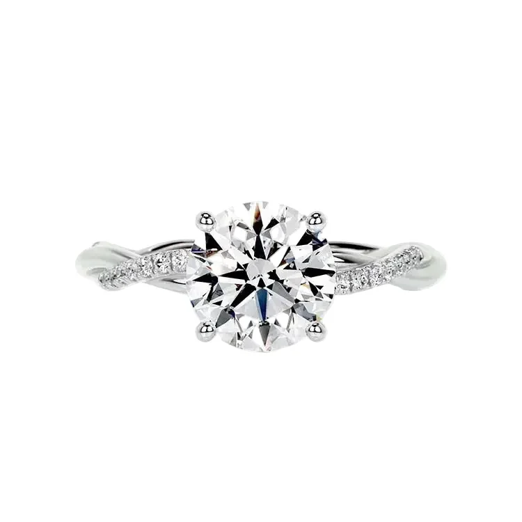 The Infinity Twist – Brilliant Round Vine Ring - Image 7