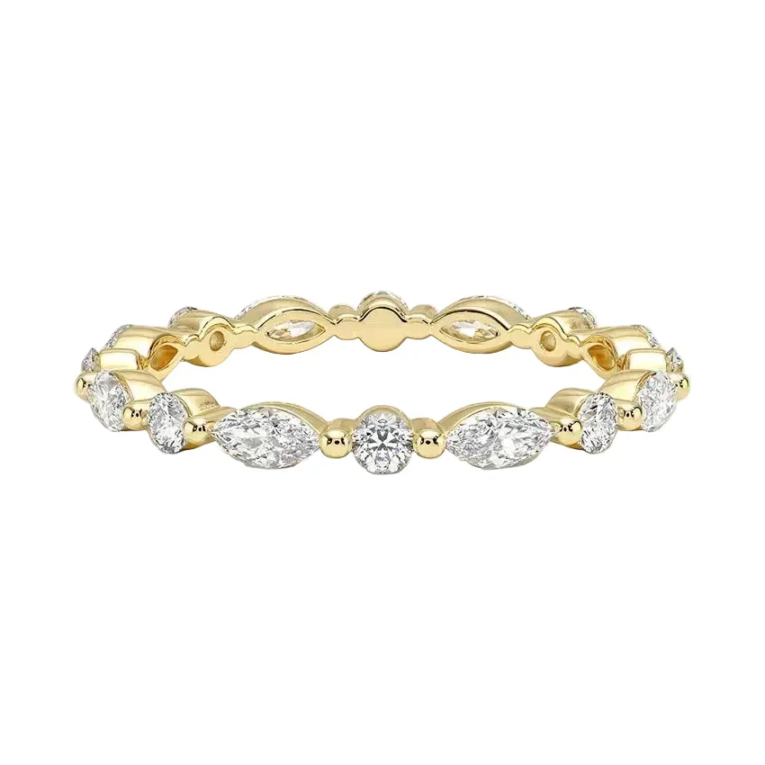 The Marquise Round Full Eternity – Eternal Cluster Band