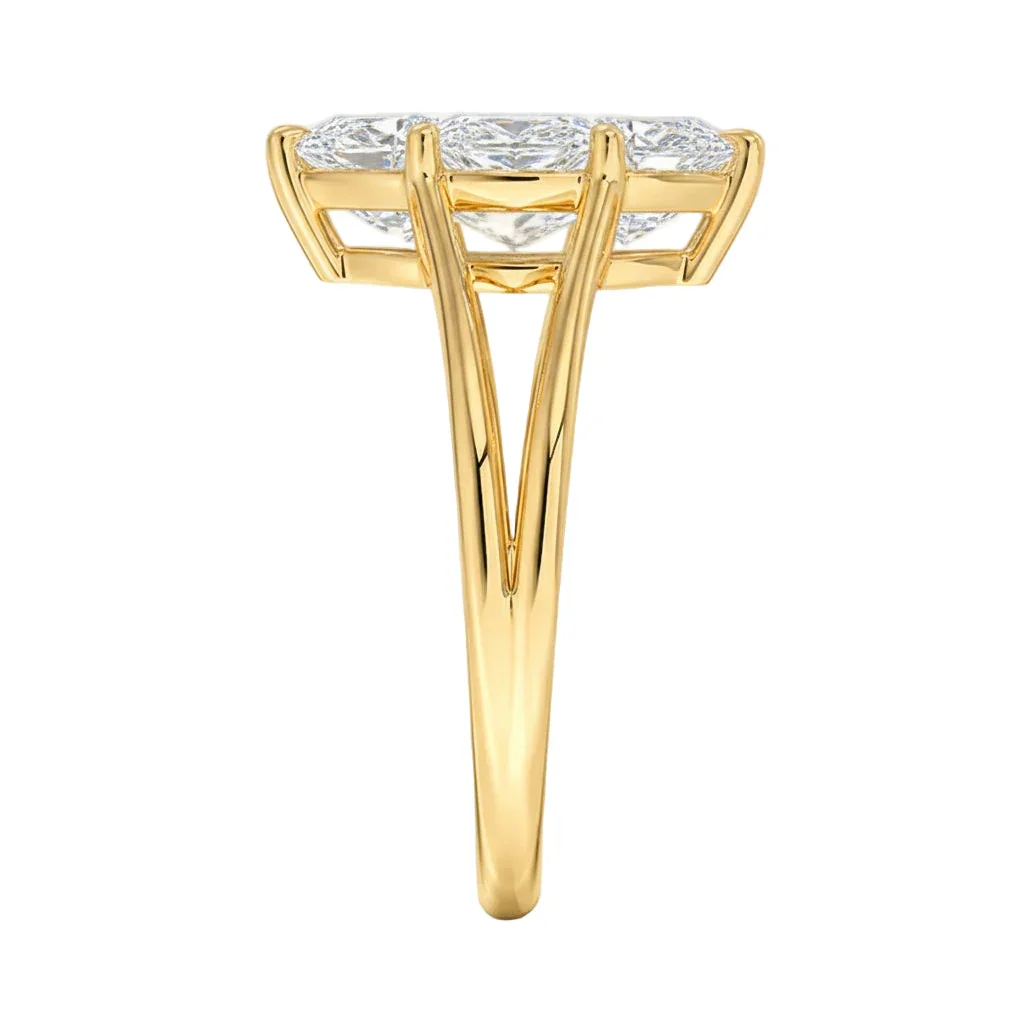 The Marquise Split-Band – Architectural Elongating Solitaire - Image 2