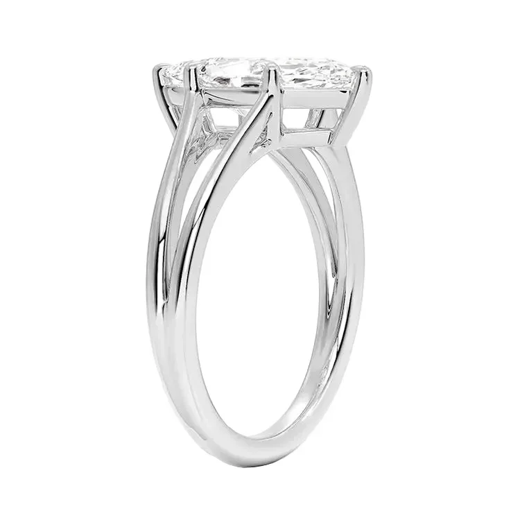 The Marquise Split-Band – Architectural Elongating Solitaire - Image 6