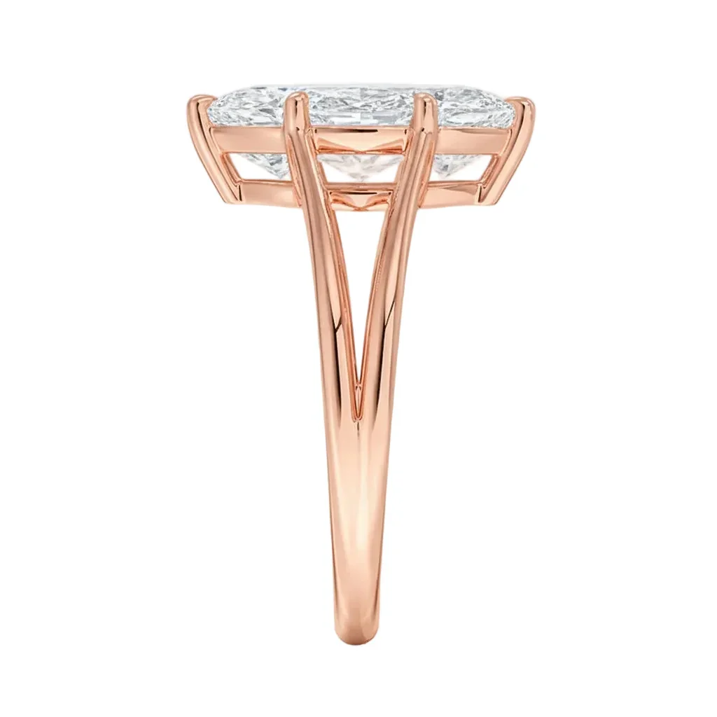 The Marquise Split-Band – Architectural Elongating Solitaire - Image 9