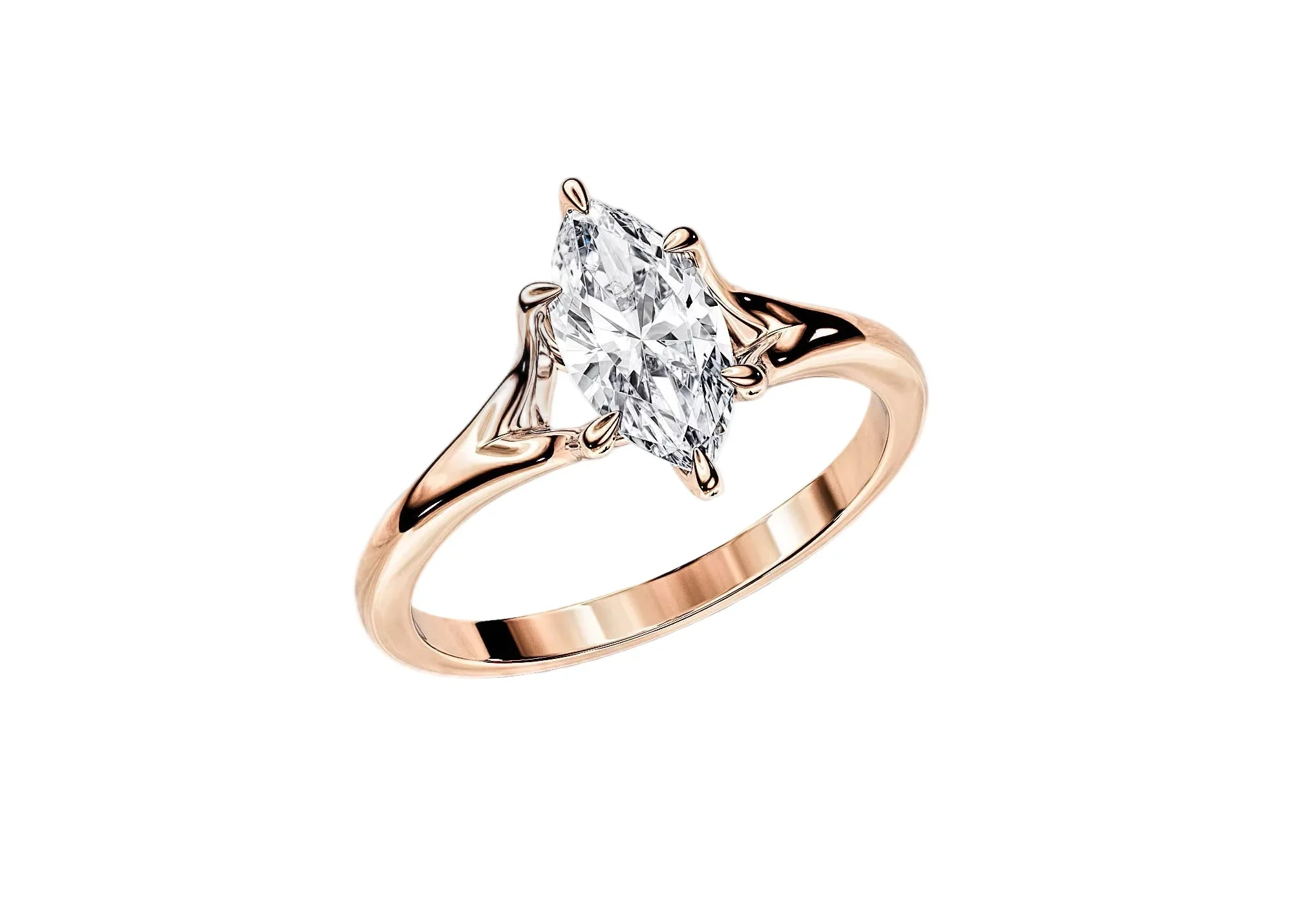 The Marquise V-Split – Royal Elegance Solitaire - Image 10