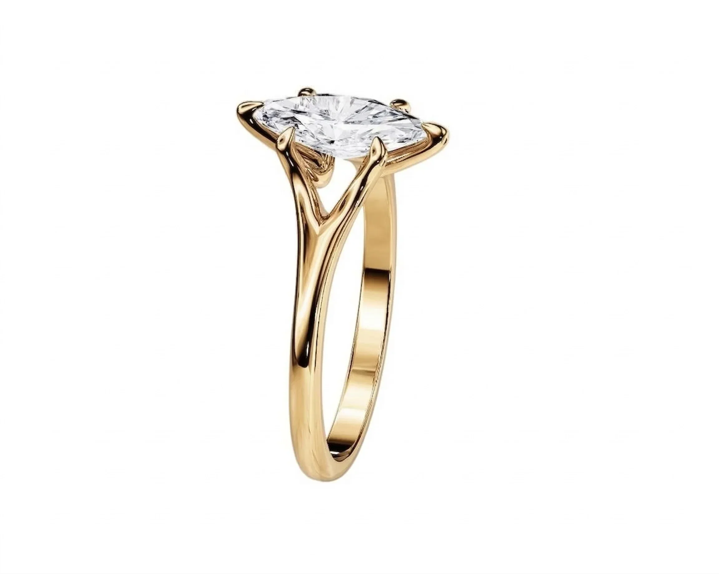 The Marquise V-Split – Royal Elegance Solitaire - Image 3