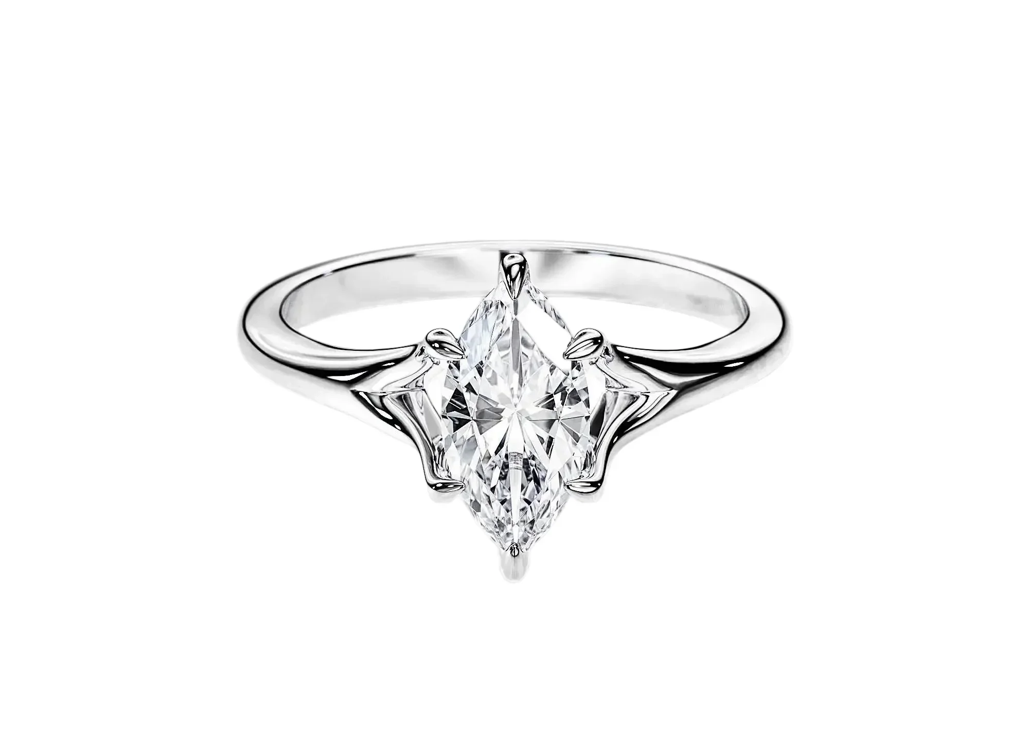 The Marquise V-Split – Royal Elegance Solitaire - Image 4
