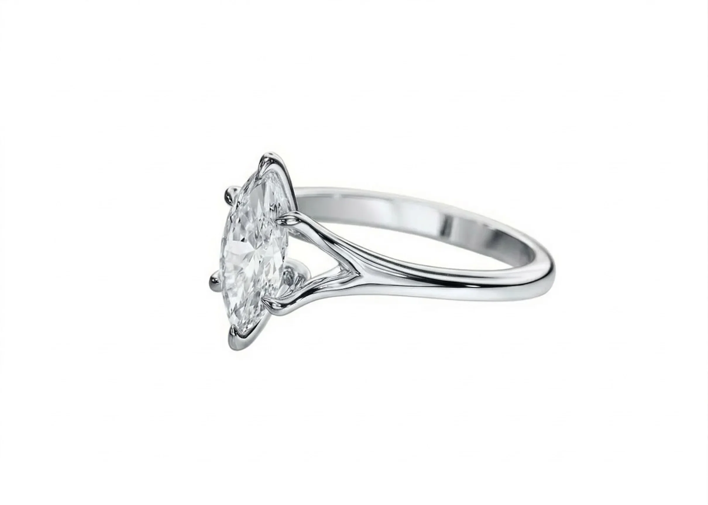 The Marquise V-Split – Royal Elegance Solitaire - Image 5