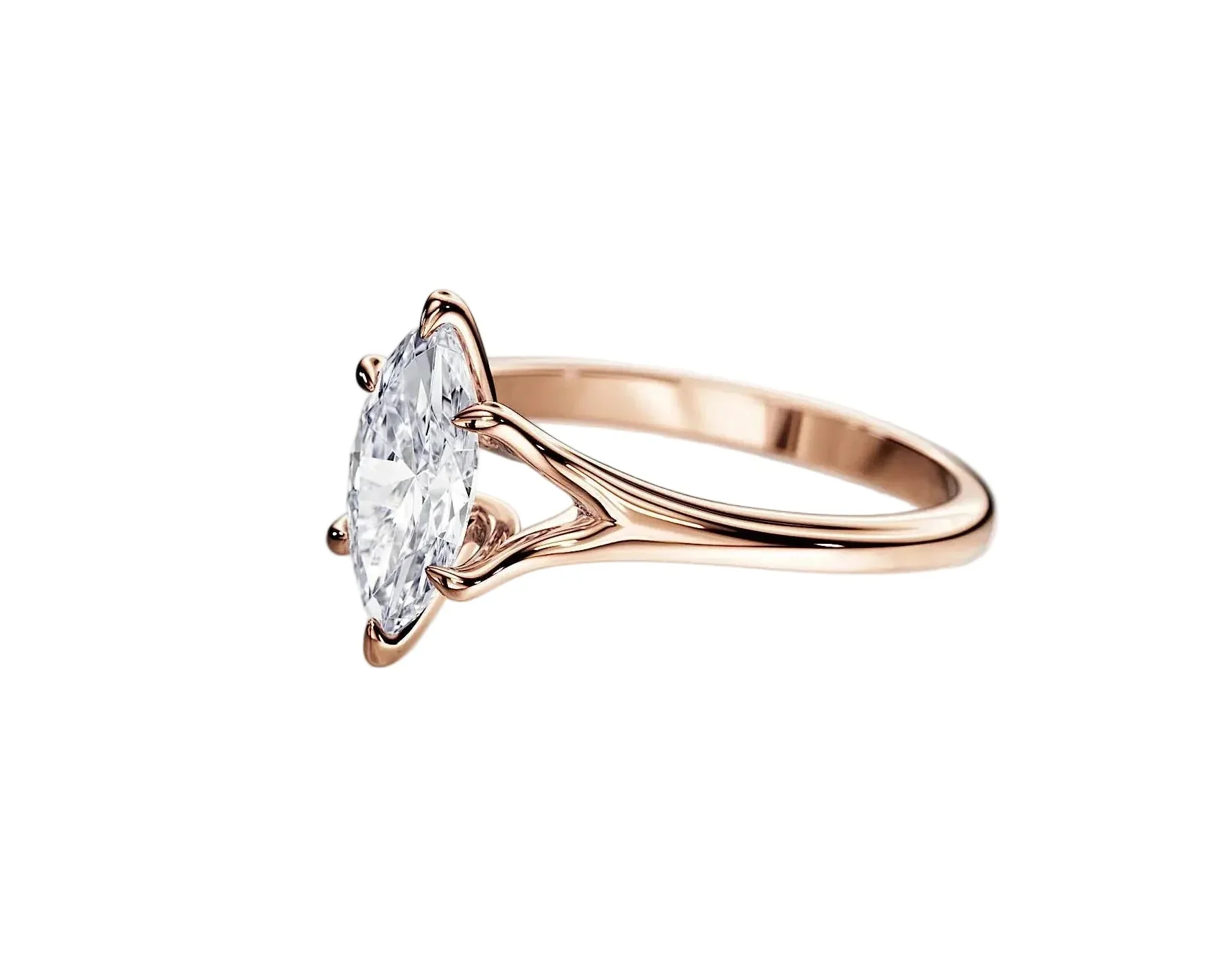 The Marquise V-Split – Royal Elegance Solitaire - Image 8