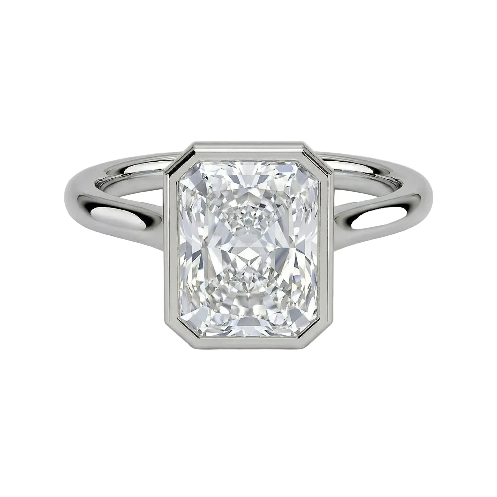 The Modern Radiant – Bezel Set Round Band Ring - Image 7