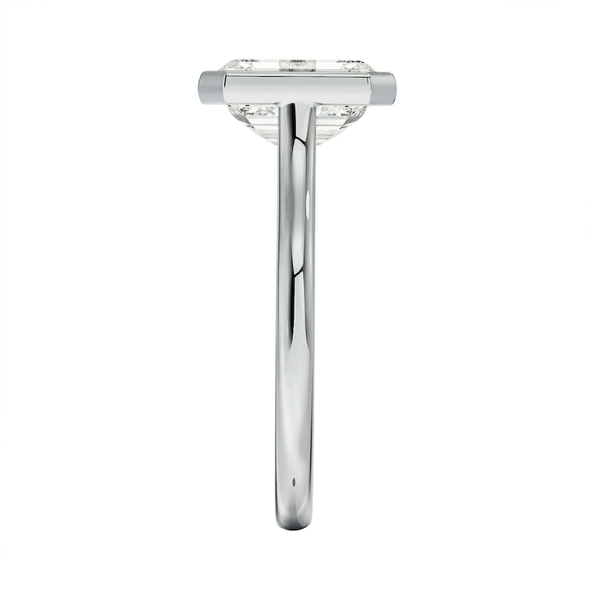 The Modern Radiant – Bezel Set Round Band Ring - Image 9