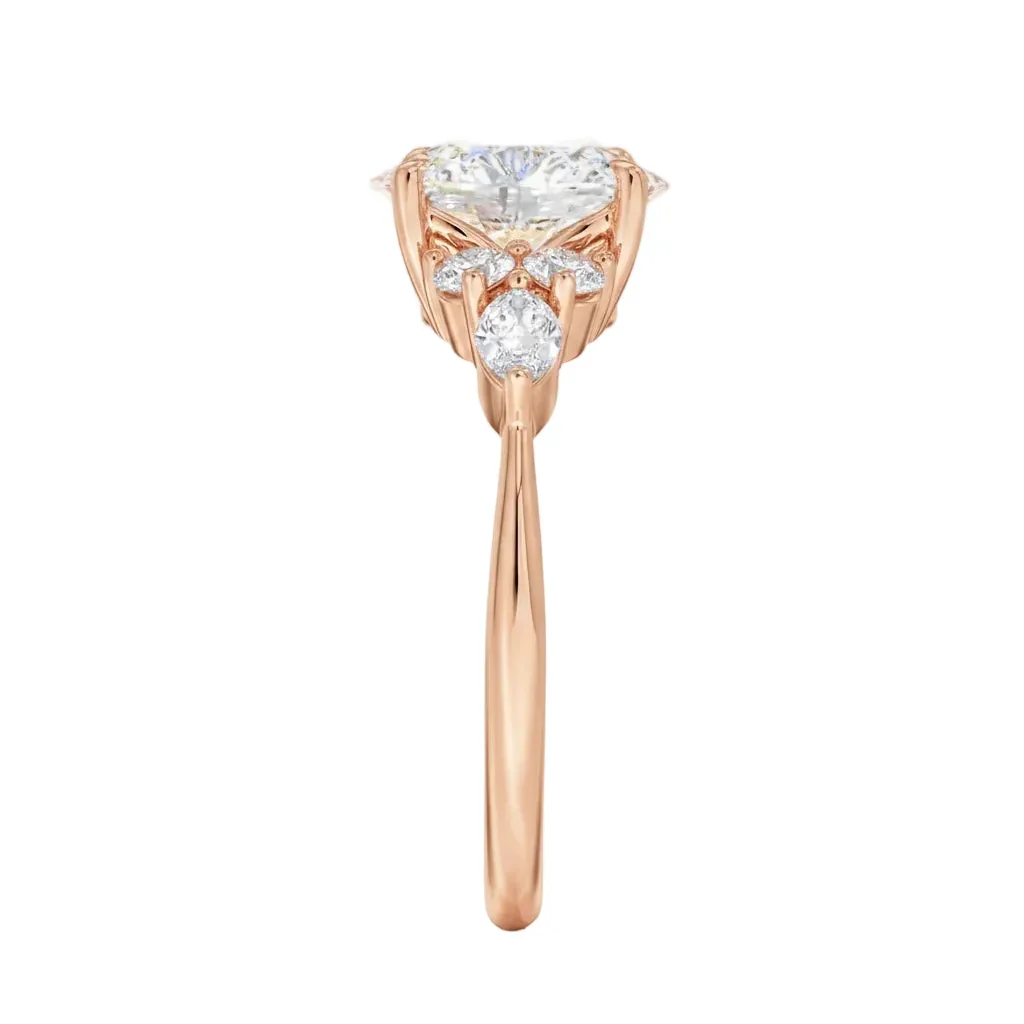 The Oval Celestial Cluster – Grand Marquise Brilliant Ring - Image 6