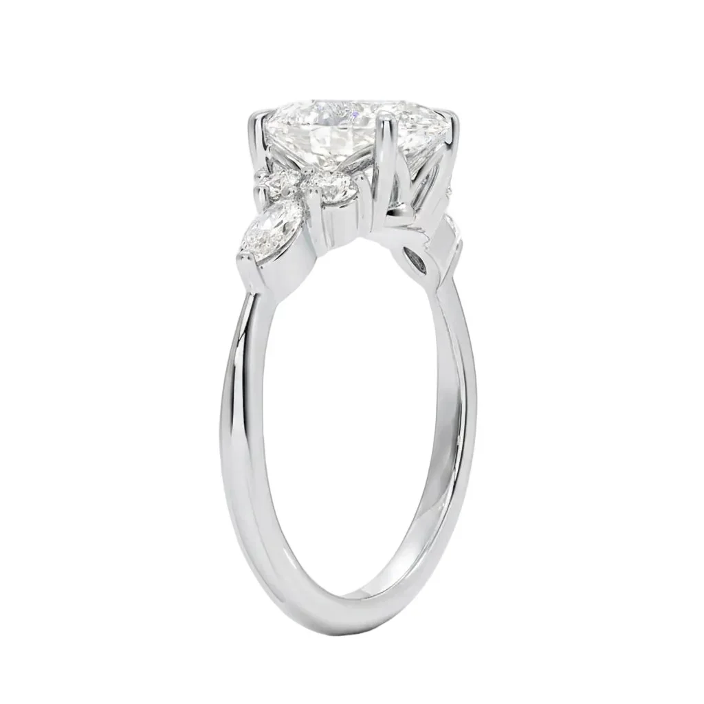 The Oval Celestial Cluster – Grand Marquise Brilliant Ring - Image 8