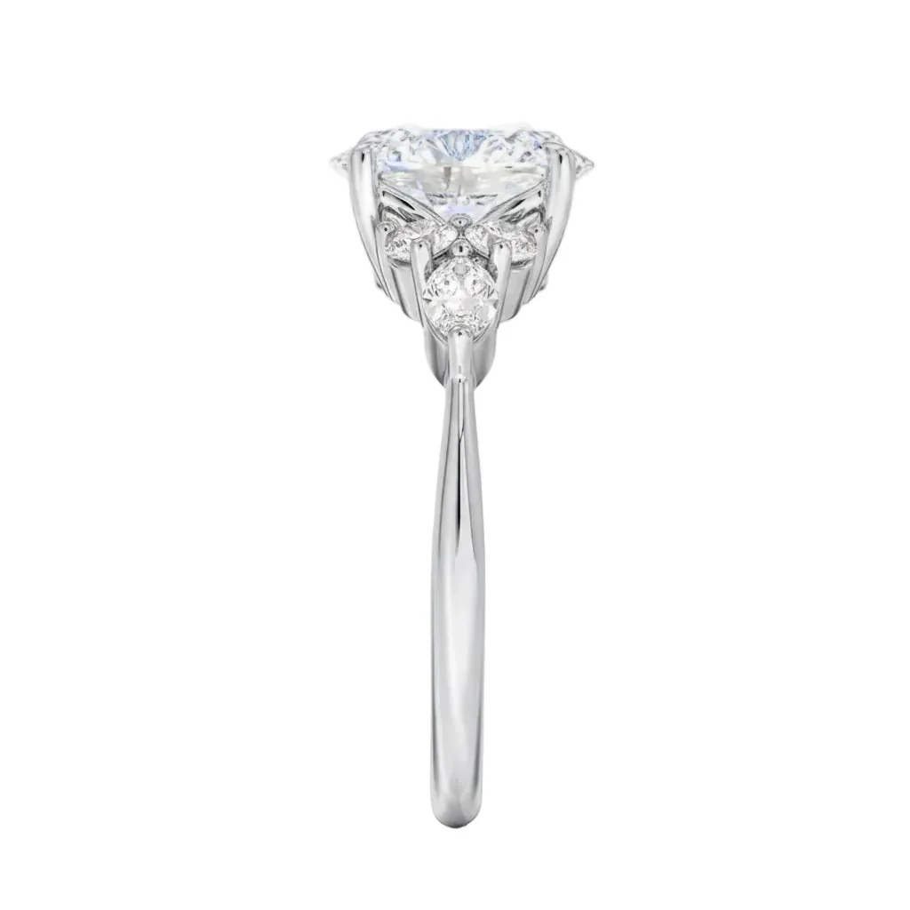 The Oval Celestial Cluster – Grand Marquise Brilliant Ring - Image 9