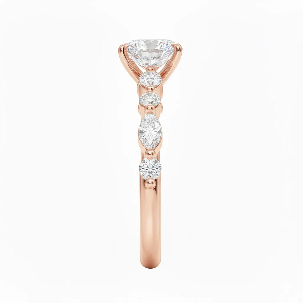 The Oval Constellation – Floating Marquise Brilliant Ring - Image 9