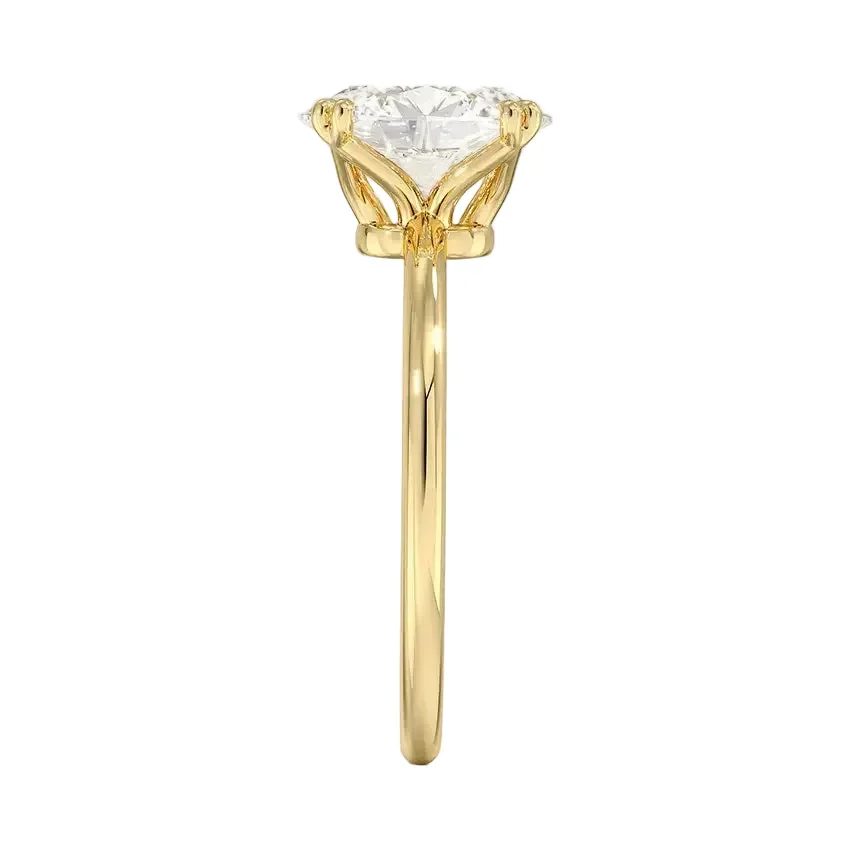 The Oval Double Claw – Vintage Precision Solitaire - Image 3