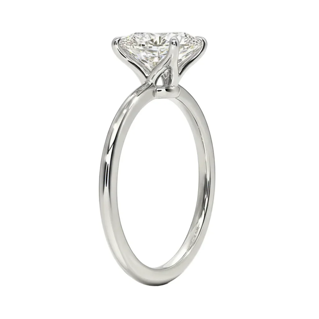 The Oval Essential – Timeless Straight Band Solitaire - Image 8